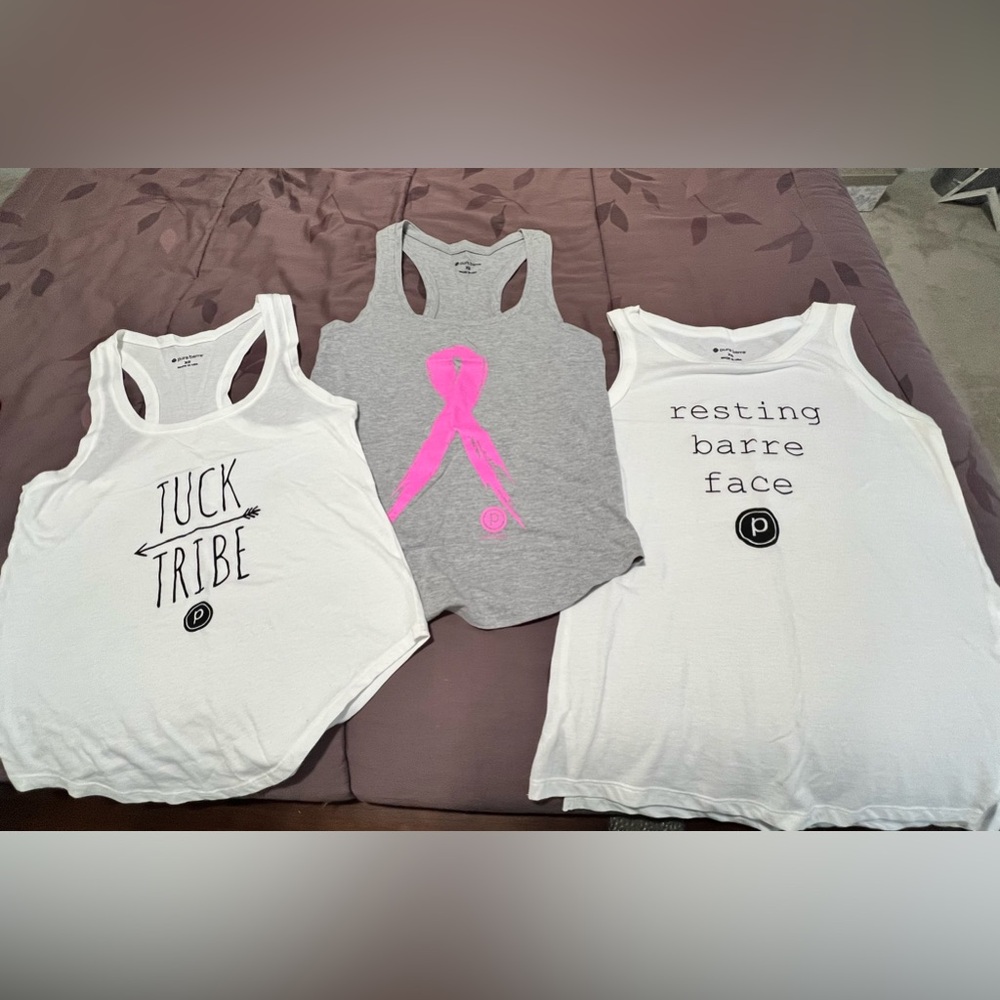 Lot of 3 Pure Barre Tanks - All NWOT Size XS